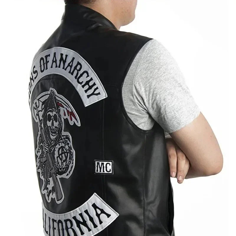 3.a;6\m/Leather Men Motorcycle - Embroidery Garments reseña y precio
