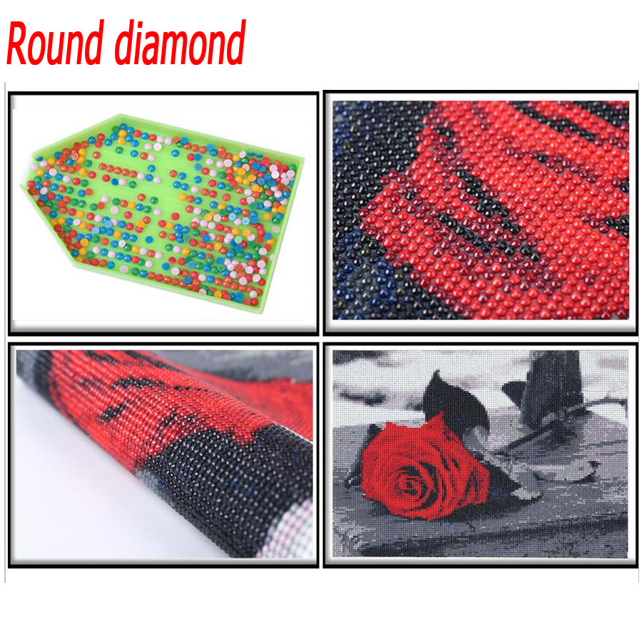 Large Wolf Run Full Round Dril - Embroidery Running Stitch reseña y precio