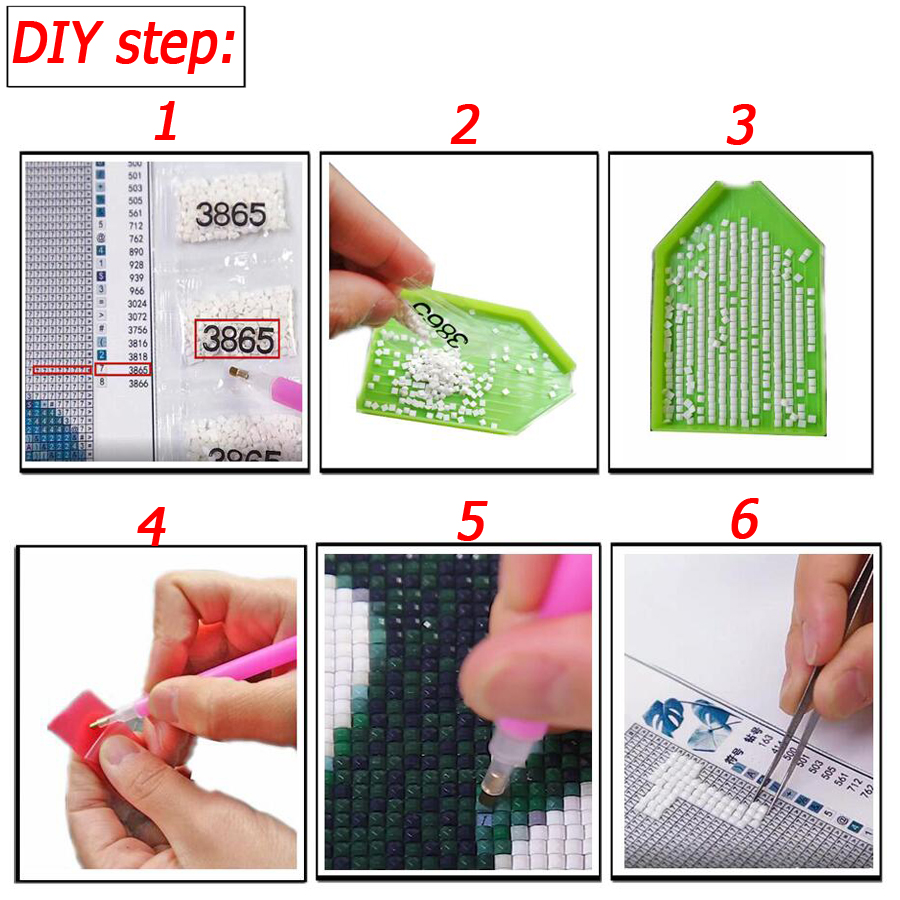Large Wolf Run Full Round Dril - Embroidery Running Stitch reseña y precio