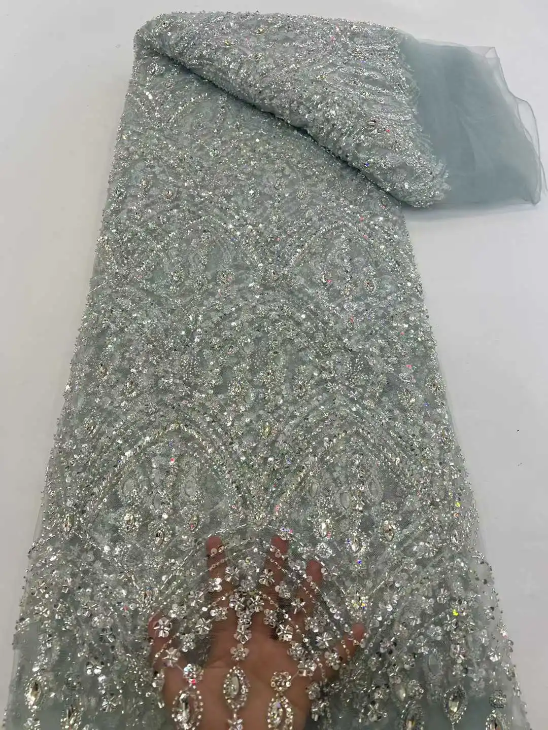 Hot Sale Exquisite Heavy Indus - Embroidery Net Dress reseña y precio