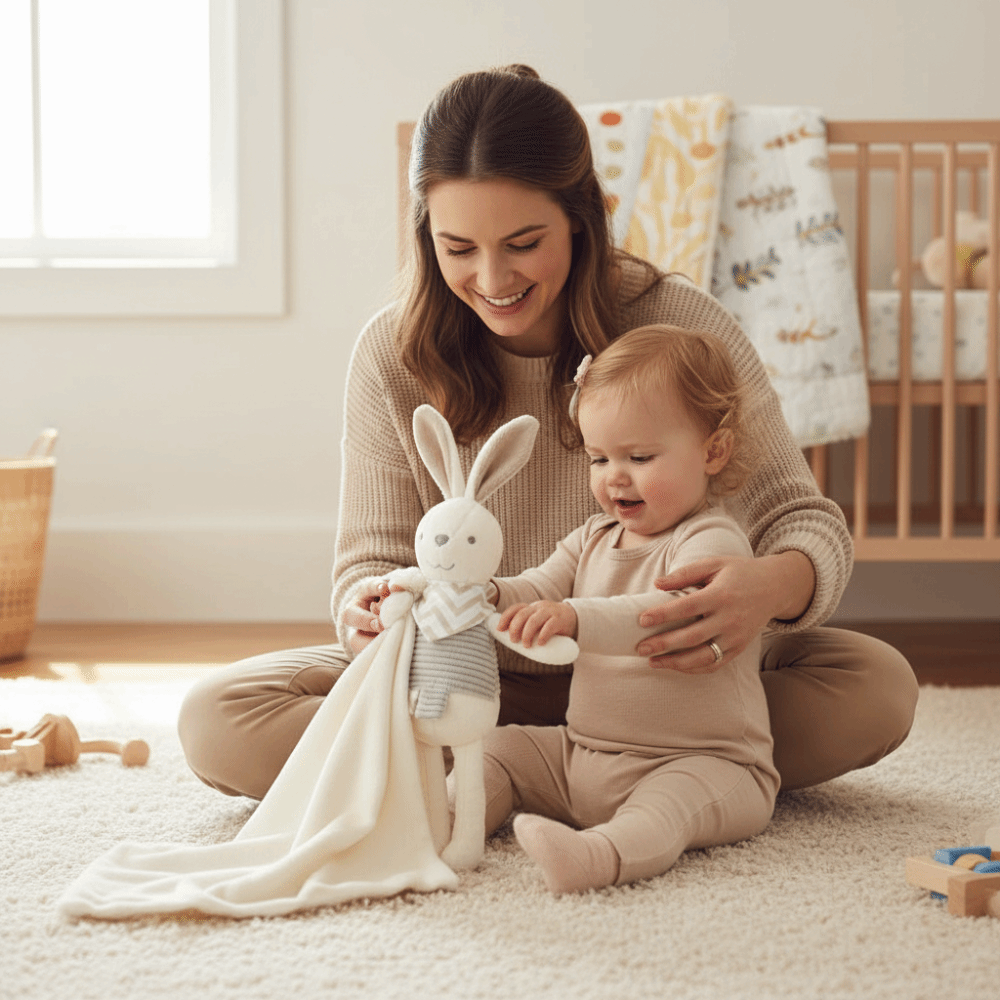 Square Shape Baby Rabbit Comfo - Embroidery Rabbit reseña y precio