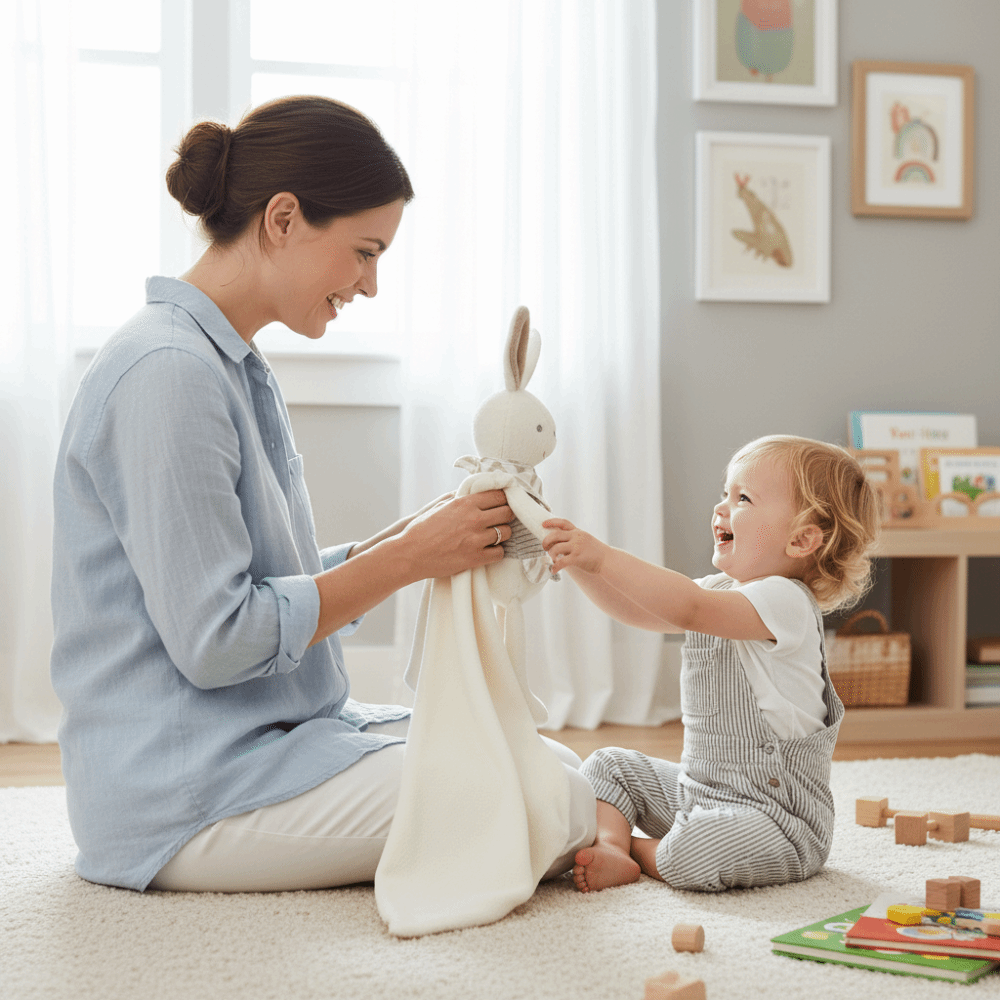 Square Shape Baby Rabbit Comfo - Embroidery Rabbit reseña y precio