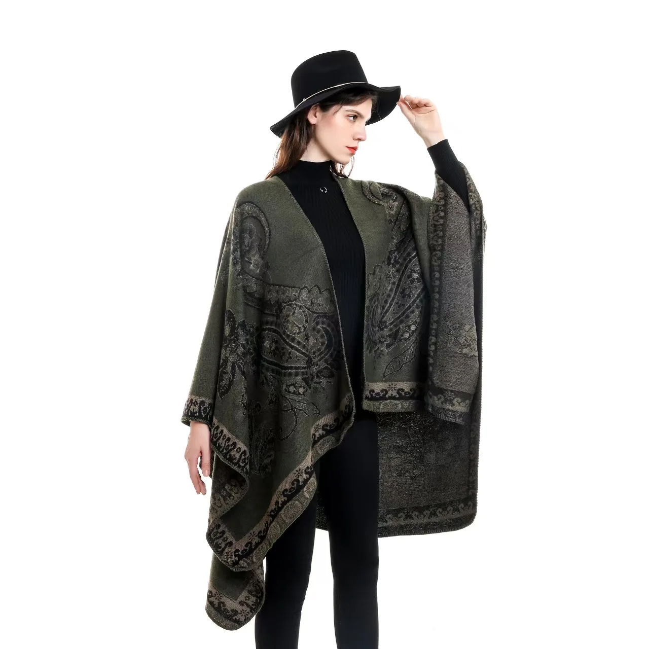 Patterned Faux Cashmere Warm S - Embroidery X Pattern reseña y precio