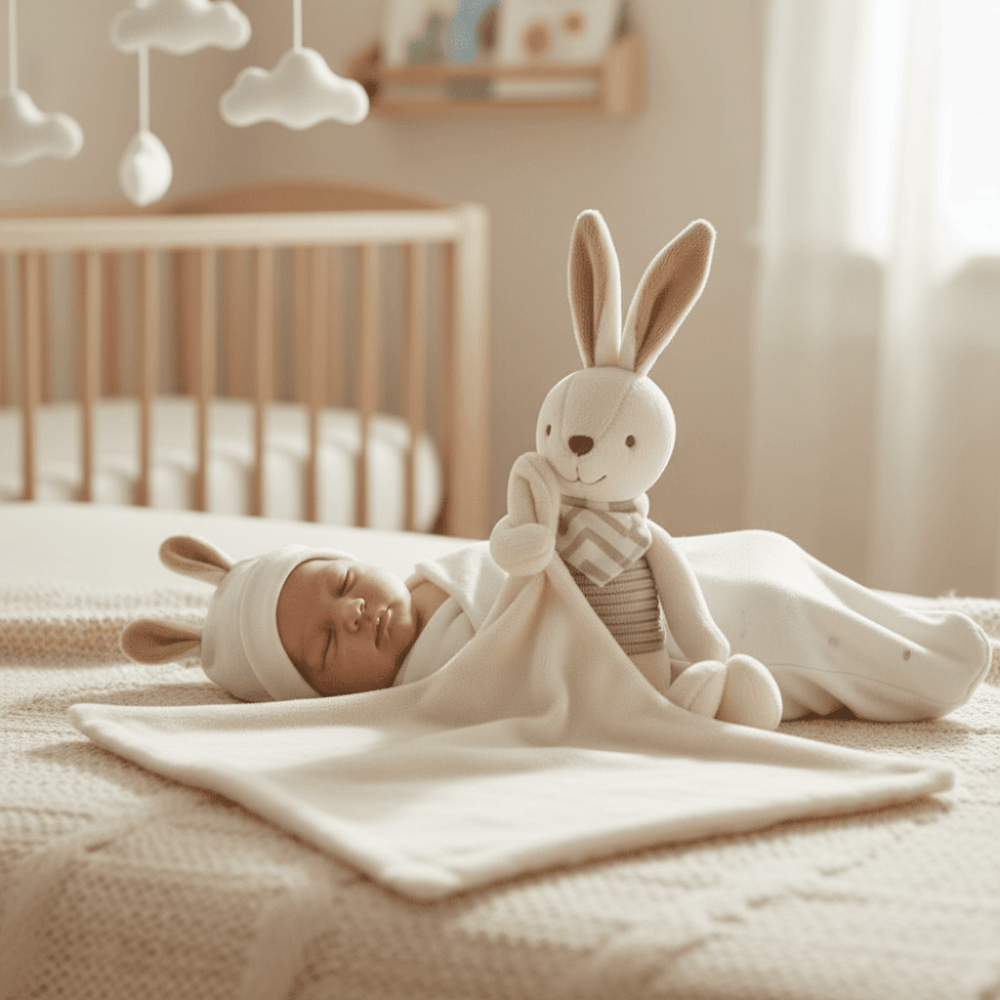 Square Shape Baby Rabbit Comfo - Embroidery Rabbit reseña y precio