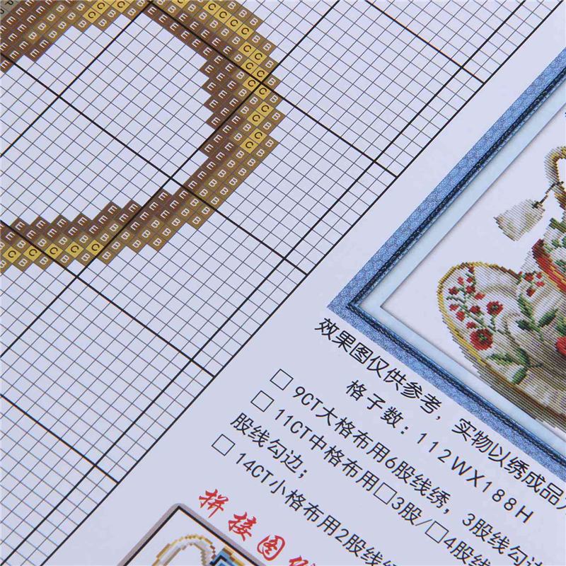 2X DIY Handmade Needlework Cro - Embroidery X Pattern reseña y precio