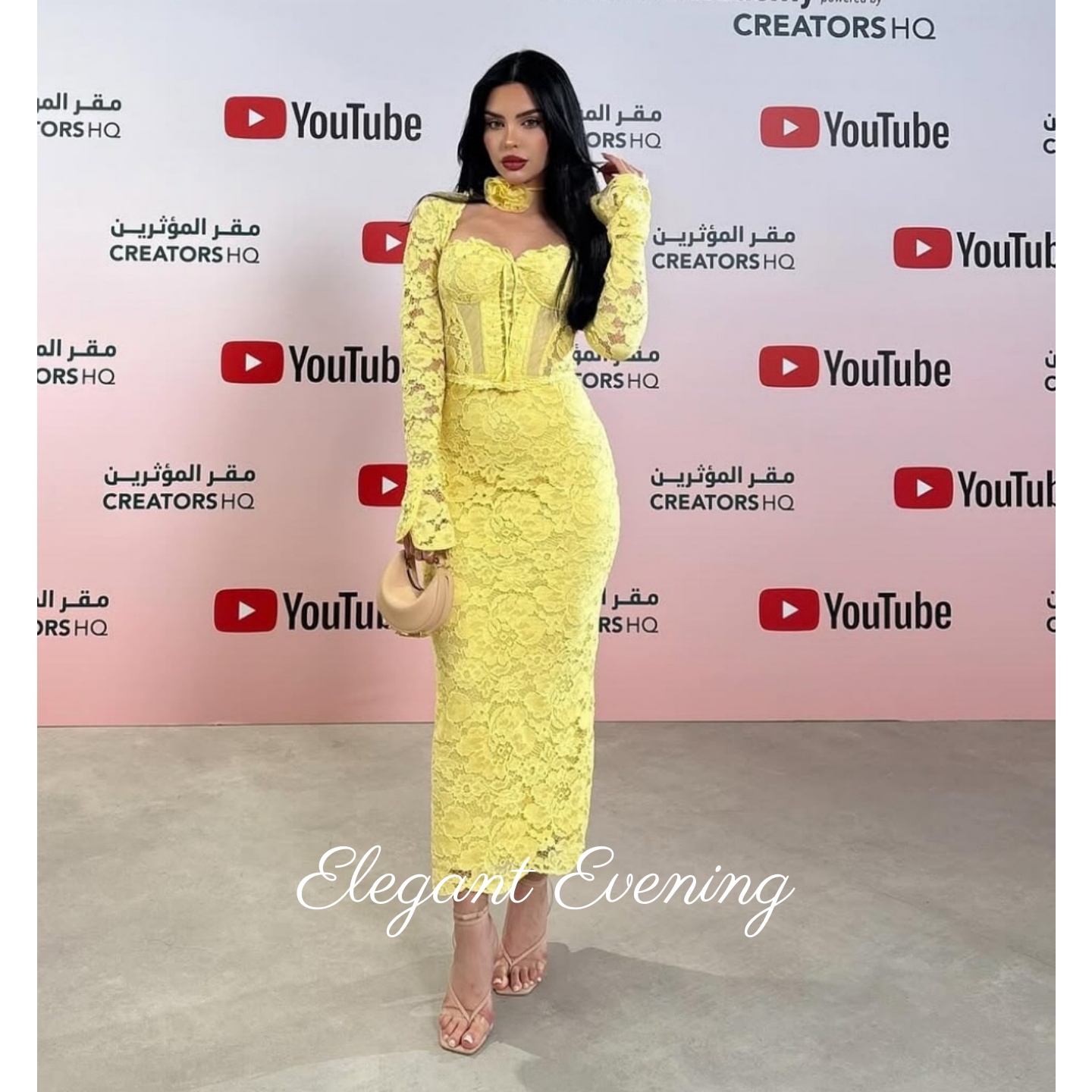 Yellow Lace Prom Dress Mermaid - Embroidery Yellow Dress reseña y precio
