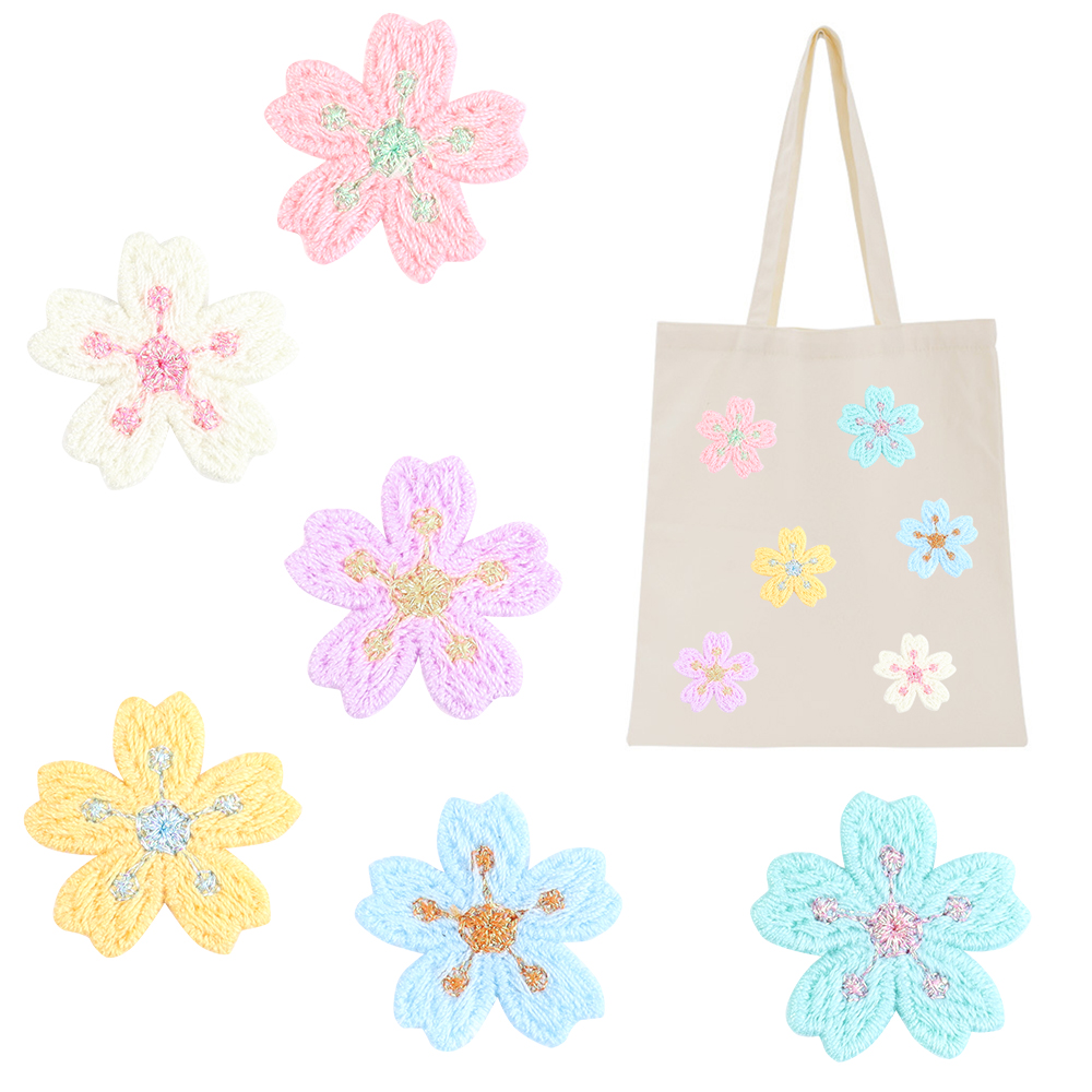 20pcs/lot Colorful 2.4cm Embro - Embroidery Flower reseña y precio