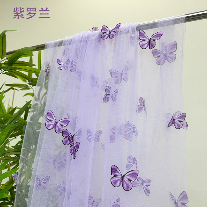 3D Butterfly Embroidery Tulle  - Embroidery Net Dress reseña y precio