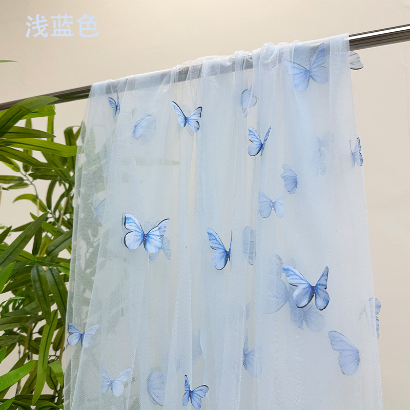 3D Butterfly Embroidery Tulle  - Embroidery Net Dress reseña y precio