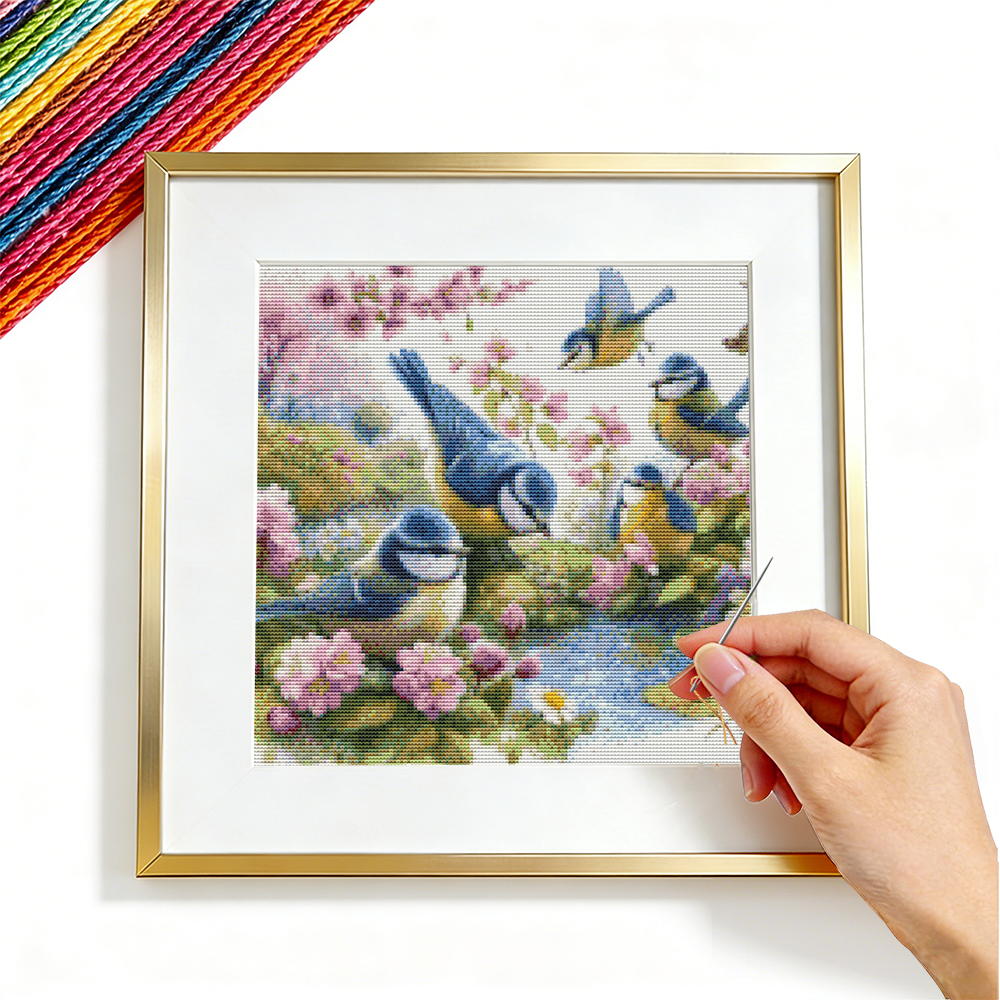 Cross Stitch Bird Animal Embro - Embroidery Guide Paper reseña y precio