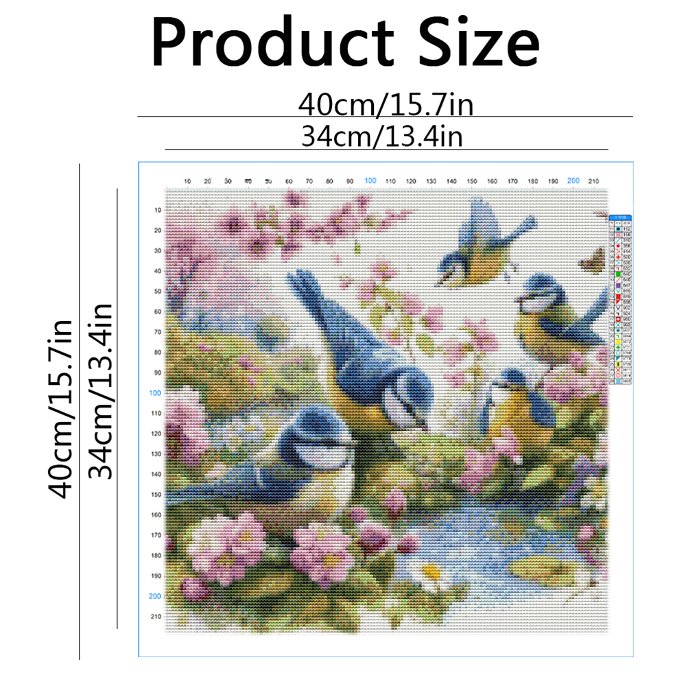 Cross Stitch Bird Animal Embro - Embroidery Guide Paper reseña y precio