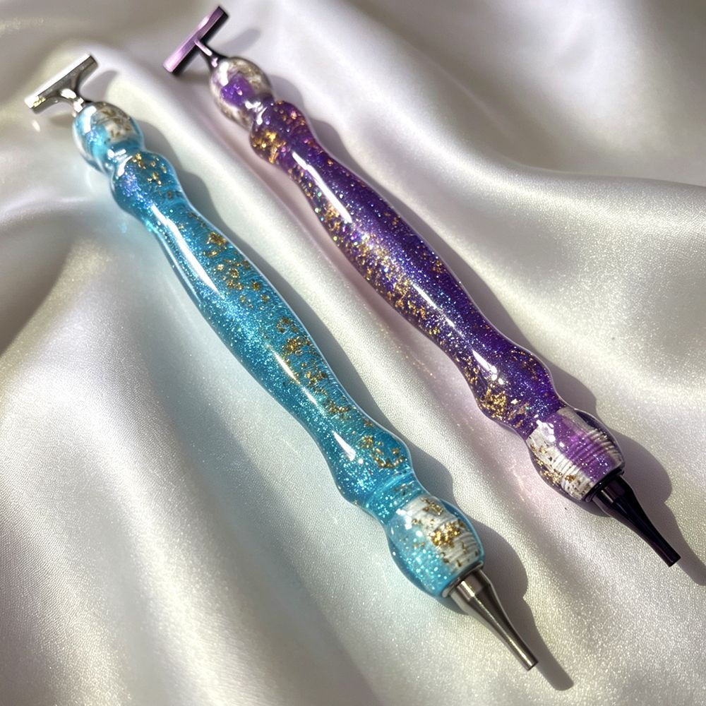 New Shiny Blue/Purple Gold Foi - Embroidery Painting reseña y precio