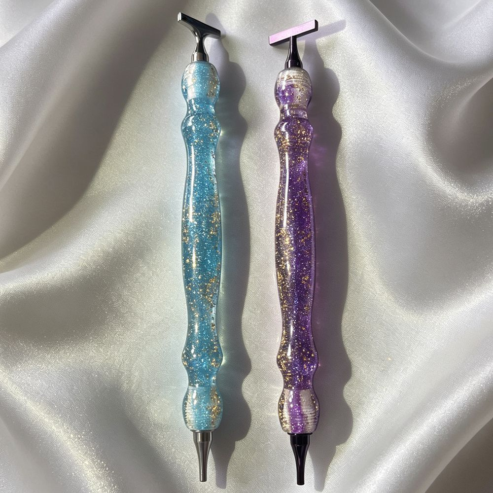 New Shiny Blue/Purple Gold Foi - Embroidery Painting reseña y precio