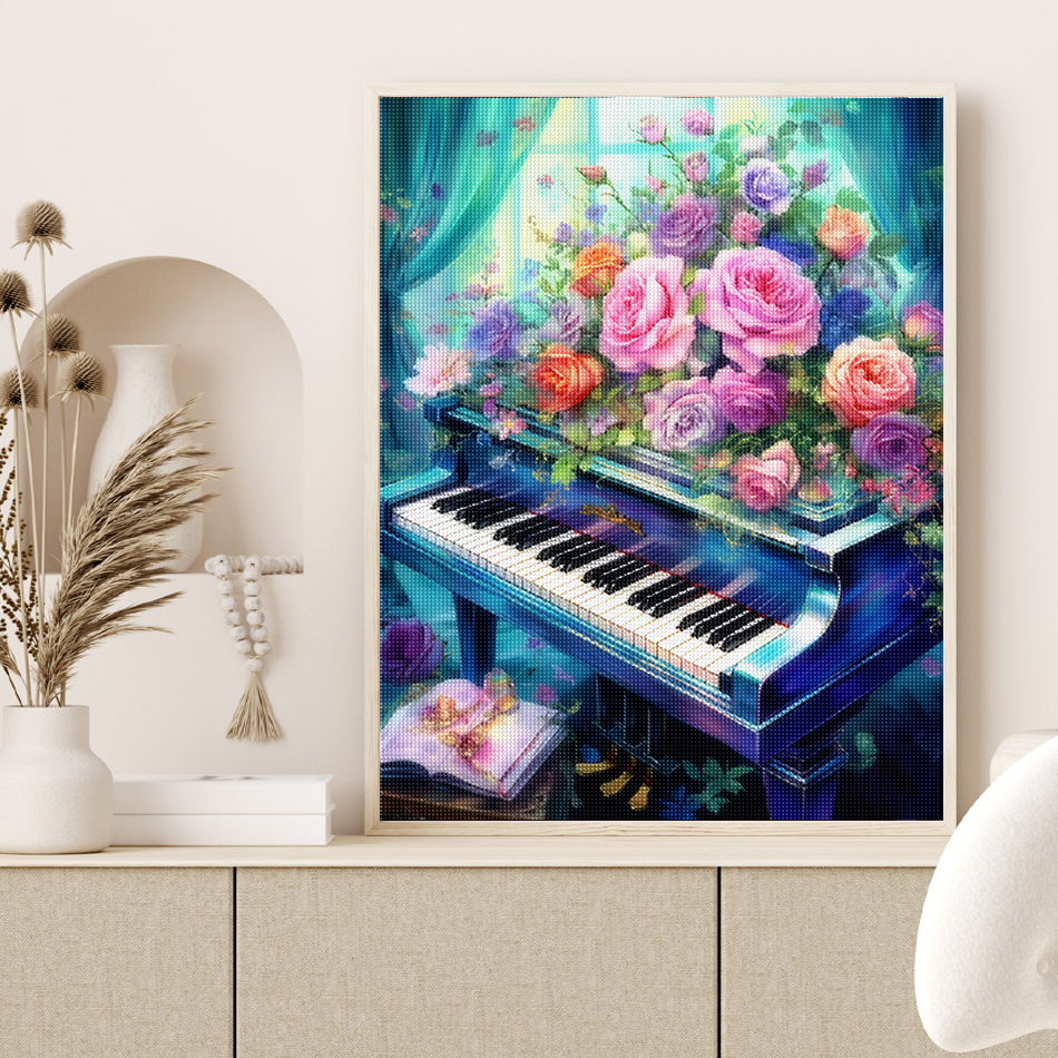 1pc frameless  Diamond Paintin - Embroidery Flower reseña y precio