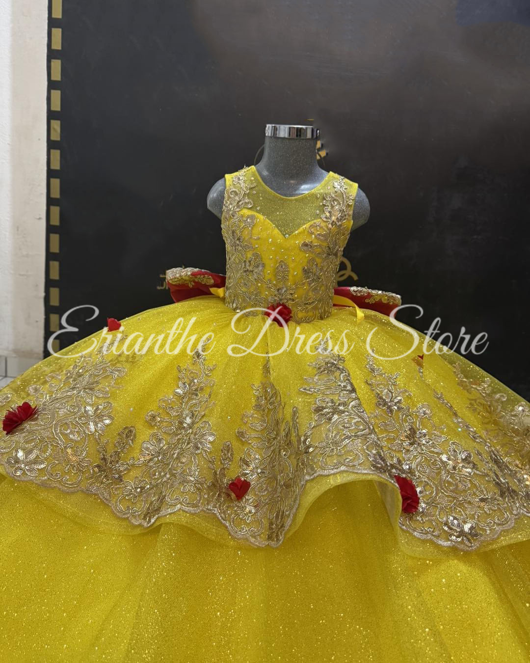Yellow Flower Girl Dress For W - Embroidery Yellow Dress reseña y precio