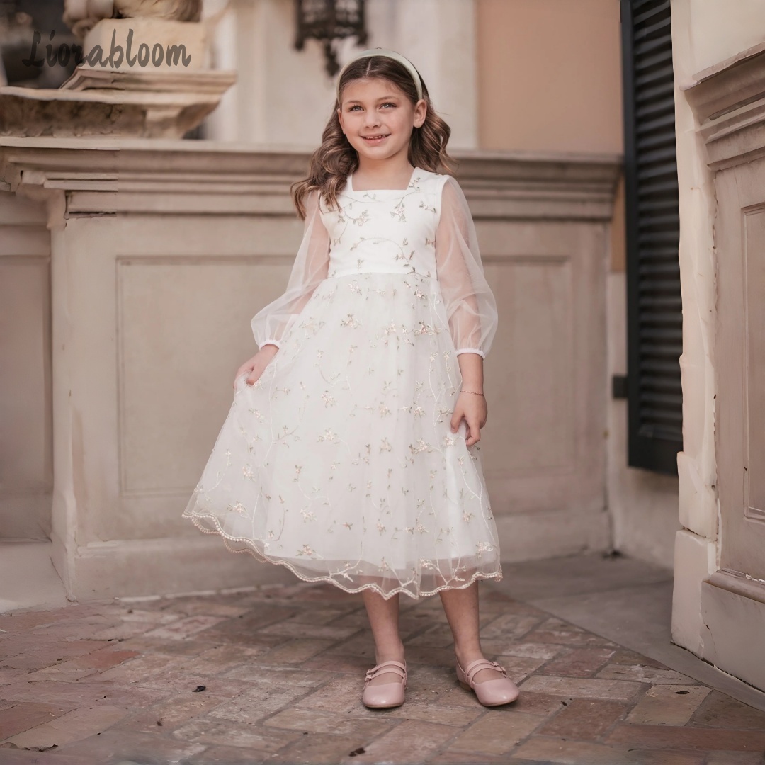 Customized Flower Girl Dress P - Embroidery Flower reseña y precio