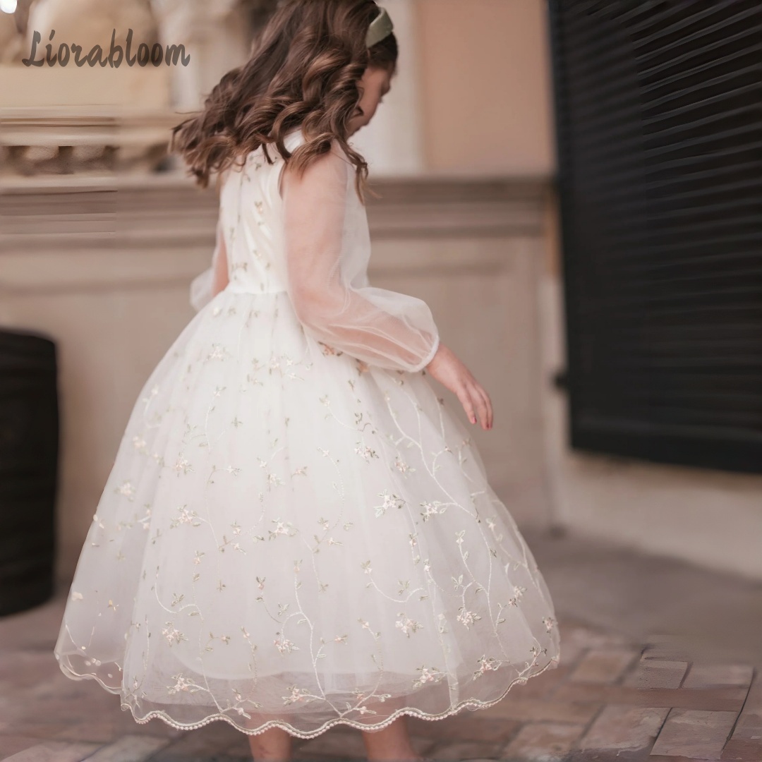 Customized Flower Girl Dress P - Embroidery Flower reseña y precio