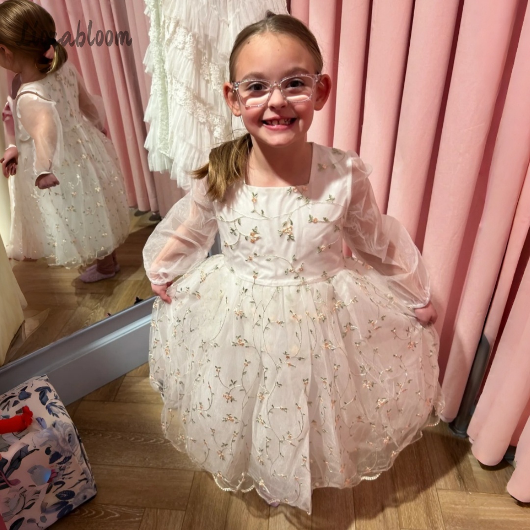 Customized Flower Girl Dress P - Embroidery Flower reseña y precio