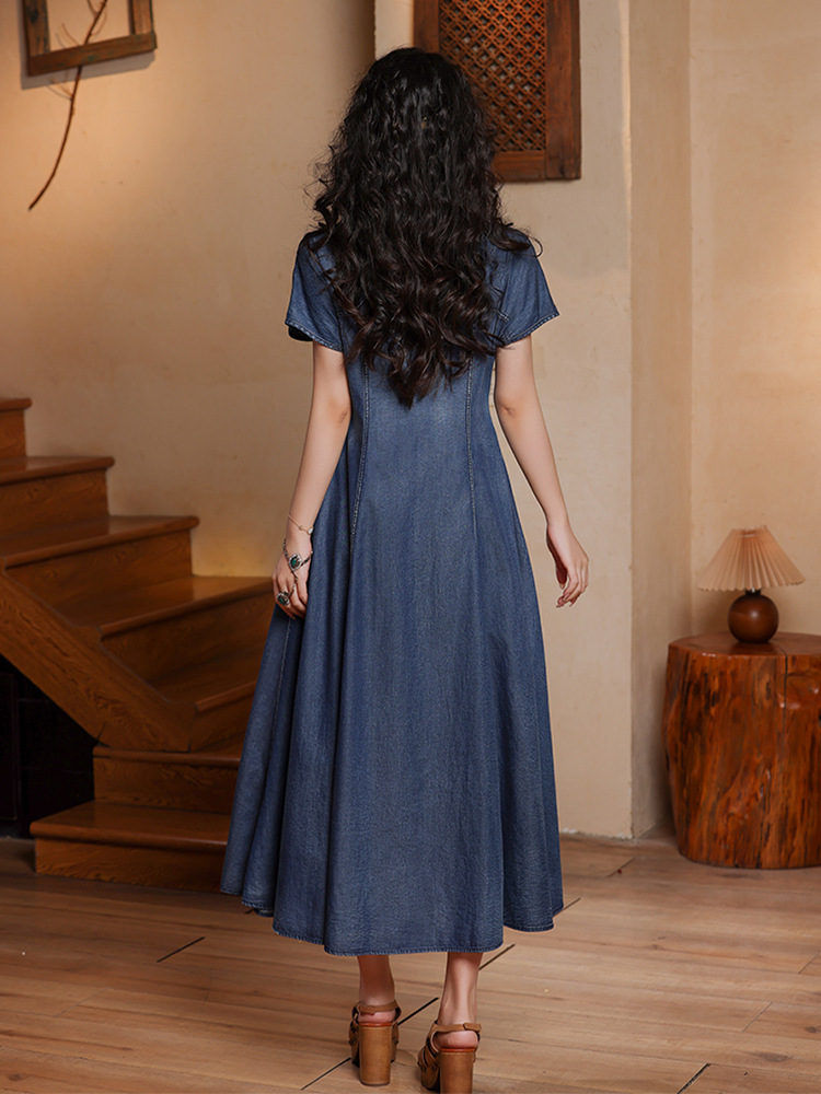 TIYIHAILEY Women Denim Dresses - Embroidery Garments reseña y precio