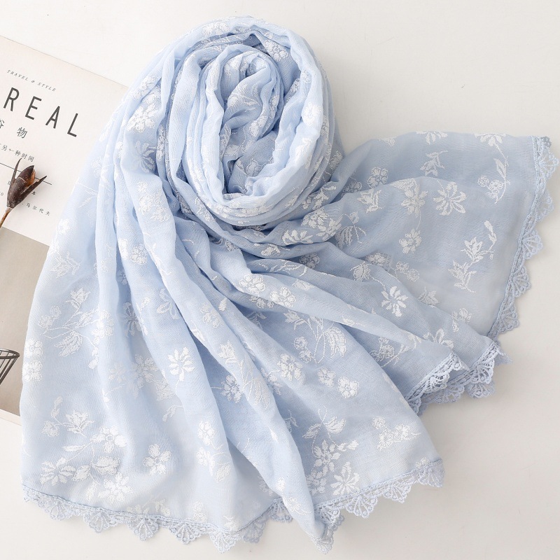 Women's All Season Floral Embr - Embroidery Hijab reseña y precio