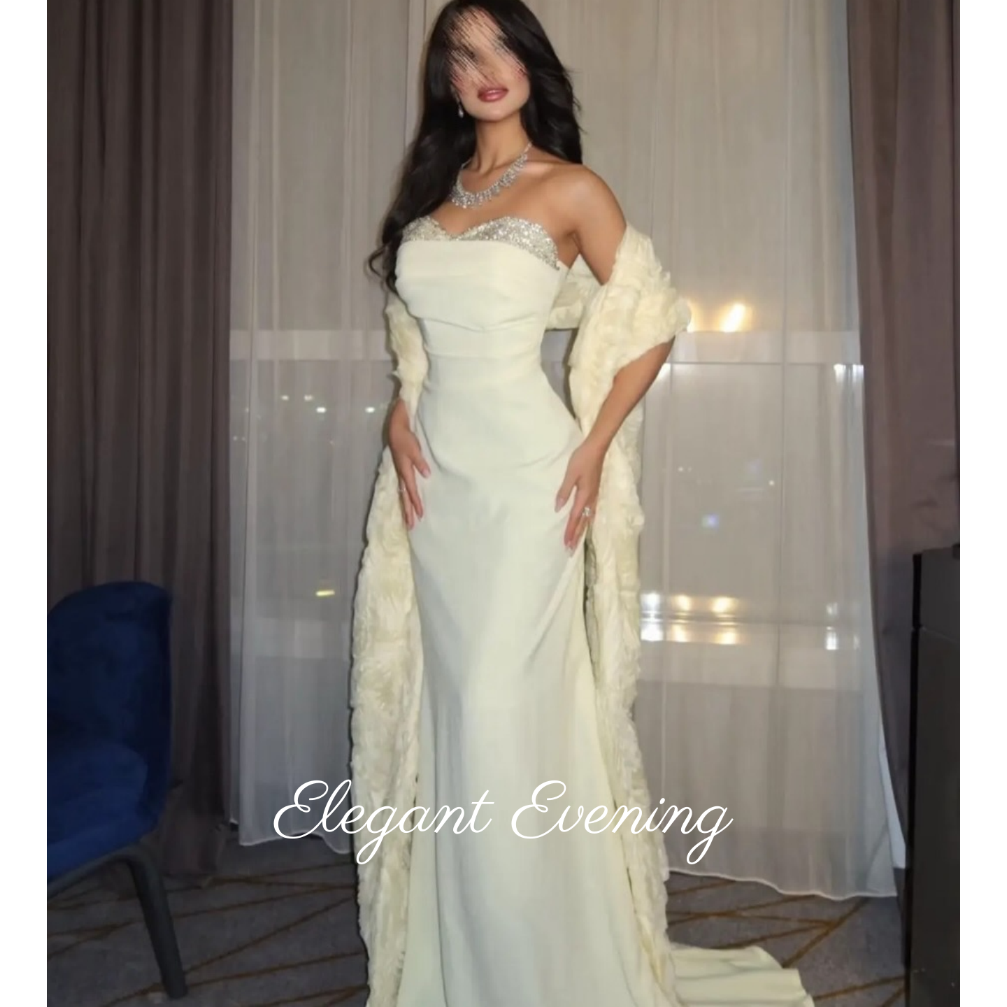 Elegant Vintage Evening Dress  - Embroidery Yellow Dress reseña y precio